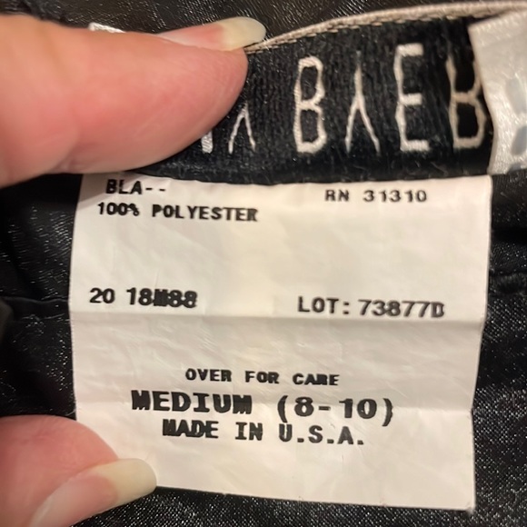 Y2K Amy Byer dress pants black belted girls size 8 10 Medium - Picture 7 of 9